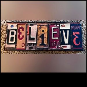 License Plate Print Decor